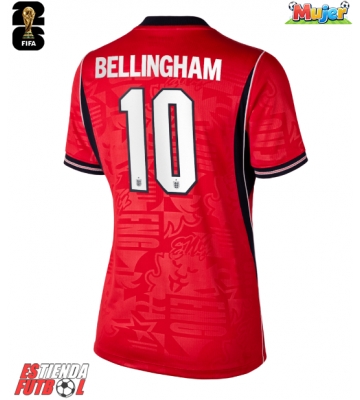 Inglaterra Jude Bellingham #10 Segunda Equipación Mujer Mundial 2026 Manga Corta